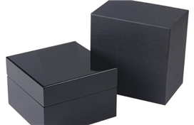 Deluxe Black High Gloss Lacquer Finish Wooden Watch Box